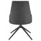 Homeroots Gray and Black Upholstered Fabric Dining Side Chair 653942 - alternate 8