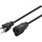 Monoprice SJT Extension Cord, 16 AWG, Indoor, 16/3, 1 Outlets, 5-15R, Black, 5-15P, 15 ft 5301 - alternate 1