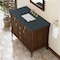 James Martin Vanities Kinnsden 48" Single Vanity, Sable Oak w/ 3 CM Charcoal Soapstone Silestone Top D680-V48-SBK-3CSP - alternate 5