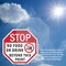Signmission Stop No Food or Drink Beyond This P, 4 inch X 4 inch, Vinyl Decal, 2PK OC-D-2PACK-4-81 - alternate 4