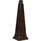 Rubbermaid Commercial Cigarette Waste Collector, Pyramid, 1 gal, Plastic/Steel, Black FG257088BLA - alternate 1