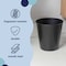 Happimess Nolan Modern Classic Smooth Steel 2-Gallon Wastebasket, Matte Black HPM1113A - alternate 5