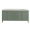 James Martin Vanities Chicago 72 in. Double Vanity, Smokey Celadon, w/ 3 CM Eternal Jasmine Pearl Silestone Top 503-V72-SC-3EJP - alternate 6