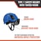 Malta Dynamics Safety Helmet w/Tinted Visor, Polyethylene, Ratchet, Blue, Fits Hat Size One Size Fits Most HTBL1102 - alternate 7