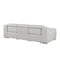 Homeroots 103" Light Gray Italian Leather Reclining USB Sofa 632871 - alternate 7