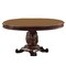 Homeroots 60" Brown Solid Wood Pedestal Base Dining Table 376942 - alternate 1