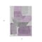 Homeroots 3' X 5' Purple And Gray Abstract Washable Indoor Outdoor Area Rug 632179 - alternate 4