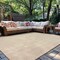 World Rug Gallery Herringbone Stripe Reversible Jute-Look Indoor/Outdoor Rug 7 ft 10 in x 10 ft Natural WR185NATURAL8X10 - alternate 1