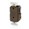 Leviton Lev-Lok GFCI 15A TR HG PI Brown MGFT1-HG - alternate 1