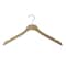 Nahanco 17in Raw Wooden SlimLine Shirt/Dress Hanger w/ Gunmetal Hook, 50PK SL7151750GM - alternate 1