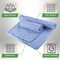 Wakeman 2-Piece Yoga Mat Towel and Gym Towel Set Sweat Absorbent & Quick Drying with Corner Pockets HT-YOGA-BLU - alternate 4