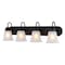 Boston Harbor VANITY LIGHT 4LT MBLK/FWG 30IN OG24017 - alternate 1