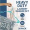 Lifemaster Heavy-Duty Plastic Hangers, Non-Slip, Space-Saving, Holds 5 lbs, Aqua, 30PK LMPLCAQA30 - alternate 5