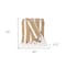 Homeroots 50" X 60" Gold and Ivory Woven Cotton Striped Throw Blanket with Tassels 548929 - alternate 6
