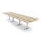 Skutchi Designs 16 Person Conference Table With Power Unit | 16' Arc Rectangle Table | Harmony Series HAR-AREC-48X192-T-K525-NA - alternate 1