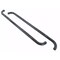 Big Country With Step Pads, 3in Round Bent, Powder Coated, Black, Steel, Without End Caps, Rocker Panel Mount 370061 - alternate 1