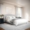 Martha Stewart Amelia Queen Upholstered Platform Bed w/Curved Headboard and Cushioned Siderails, Wood Slat, Gray TW-3WDB02B-Q-GY-MS - alternate 5