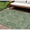Homeroots 9' X 12' Emerald Medallion Washable Indoor Outdoor Area Rug 608020 - alternate 1