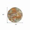 Homeroots 8' Copper And Orange Round Abstract Washable Indoor Outdoor Area Rug 609590 - alternate 6