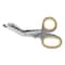 First Aid Only Titanium-Bonded Angled Medical Shears, 7in Long, 3in Cut Length, Crane-Style Gray/Yellow Handle 90292 - alternate 1