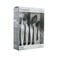 Megachef Gibbous 20 Piece Flatware Utensil Set, Stainless Steel Service for 4 in Black MCFW-GIBBOUS-BLACK - alternate 1