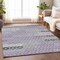 Homeroots 5' X 8' Lavender Gray And Ivory Floral Washable Indoor Outdoor Area Rug 617507 - alternate 6