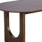 Homeroots 79" Walnut Solid Wood Double Pedestal Base Oval Dining Table 712142 - alternate 4