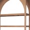 Homeroots 47" Brown Arched Solid Wood Five Tier Bookcase 611033 - alternate 7
