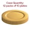Smarty Had A Party 13" Gold Round Disposable Paper Charger Plates (120 Plates), 120PK 2690-RG-CASE - alternate 6