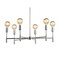 Jonathan Y Turing 28.5" Adjustable Height Metal LED Chandelier, Chrome JYL7458A - alternate 1