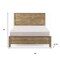 Homeroots Three Piece Walnut Solid Wood Bedroom Set 523979 - alternate 5