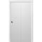 Sartodoors Sliding Closet Bi-fold Doors, Planum 0770 Painted White Matte, Sturdy Tracks Moldings Trims Hardwar PLANUM0770BF-WS-56 x 96 (2* 28x96) - alternate 1