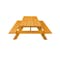 Homeroots 94" Natural Solid Wood Outdoor Picnic Table 525000 - alternate 4