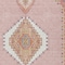 Homeroots 8' X 10' Pink Green And Ivory Oriental Washable Indoor Outdoor Area Rug 598439 - alternate 6