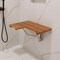 Homeroots 14" X 34" Brown Teak Wall Mount Rectangular Shower Bench 549344 - alternate 3