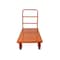 5Seconds Brand STEEL STRONG Platform Cart 48X24 w/ 3000Lb Capacity, 8" Red Swivel Wheels With Lock, Diamond Plated 555036 - alternate 3