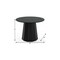 Homeroots 46" Black Solid Wood Pedestal Base Round Top Dining Table 721059 - alternate 5