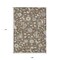 Homeroots 9' X 12' Chocolate Beige And Blue Floral Washable Indoor Outdoor Area Rug 597810 - alternate 6
