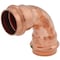 Viega ProPress 90 elbow P1 1 P2 1 copper 77027 - alternate 1
