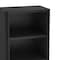 Manhattan Comfort Rivington 28in Open Bookcase in Black BC003-BK - alternate 5