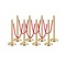 Vevor Crowd Queue Control Stanchions with Sign Holder and 3PCS 6.5FT Belt, 6PK 2MIHGHD1CPJD-6 - alternate 1