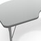 Flash Furniture Commercial Adjustable Height Kidney Activity Table with Locking Casters-Gray XU-A4872-KIDNY-GRY-T-P-CAS-GG - alternate 6