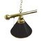 Holland Bar Stool Co Plain Black 3 Shade Billiard Light, Brass Fixture BL3BRBK - alternate 6