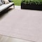Homeroots 5' X 8' Pink And Ivory Geometric Washable Indoor Outdoor Area Rug 602438 - alternate 1