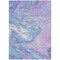 Homeroots 8' X 10' Sky Blue Lavender And Ivory Abstract Washable Indoor Outdoor Area Rug 602674 - alternate 7