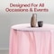 Smarty Had A Party 84 Pink Round Disposable Plastic Tablecloths 96 Tablecloths, 96PK 823270-PNK-CASE - alternate 6