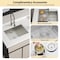 Wrightmaster 23 in. Undermount 16-Gauge Single Bowl Stainless Steel Kitchen Sink w/Rolling-Up Rack and Strainer ZOR-U231812A1 - alternate 6