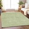 Homeroots 3' X 5' Mint Green Geometric Washable Indoor Outdoor Area Rug 607488 - alternate 5