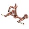 Kingston Brass Two-Handle Wall Mount Bridge Kitchen Faucet, Antique Copper KS244PLAC - alternate 1