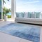 Homeroots 3' X 5' Blue Geometric Washable Indoor Outdoor Area Rug 608088 - alternate 4